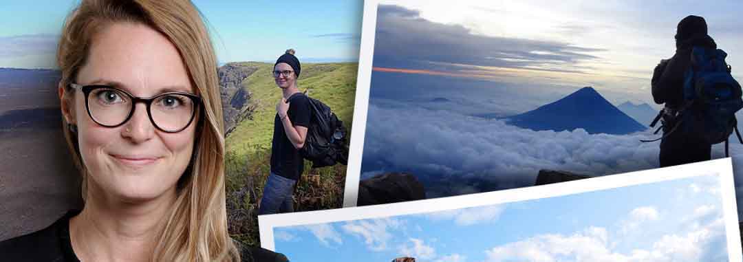 Gabrielle Asselin on a hike