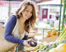 At the market