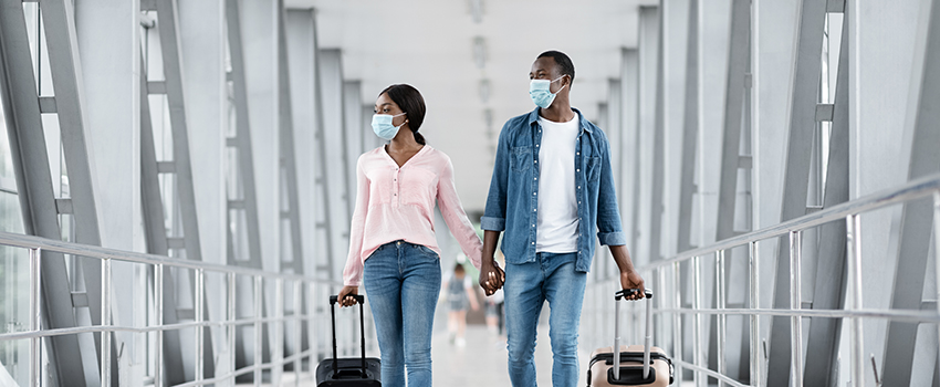 Couple at the airport