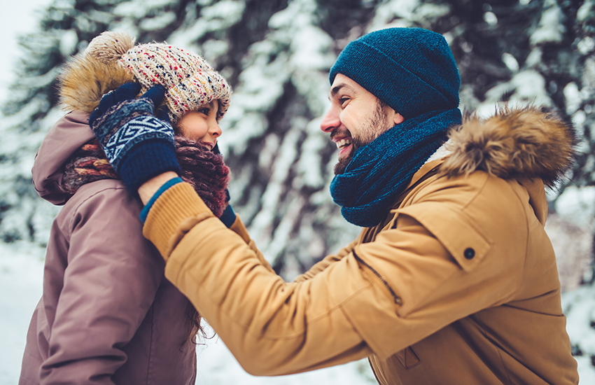 First winter of a happy family